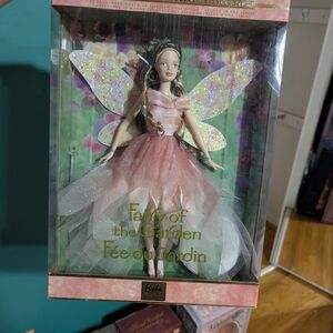 Barbie Fairy of the Garden Doll - Pink and Green